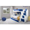 Nábytek PEGAS s.r.o. Patrová postel Harry 3 modrá Nábytek PEGAS s.r.o. Patrová postel Harry 3 modrá