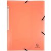 Exacompta Pastel PP Spisové dosky s gumičkou A4 - koralové