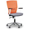 Kancelárska stolička HAAG, oranžová/sivá Kancelárska stolička HAAG, oranžová/sivá