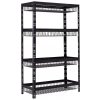 Policový regál s drôtenými košmi Trestles RNDU-KUI 1800x900x400, nosnosť 200 kg, 4 koše, čierny Policový regál s drôtenými košmi Trestles RNDU-KUI 1800x900x400, nosnosť 200 kg, 4 koše, čierny