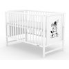 Detská postieľka New Baby BEA Zebra so sťahovacou bočnicou biela Detská postieľka New Baby BEA Zebra so sťahovacou bočnicou biela