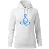 Yoga - lotus modrý (Moňas) - Mikina dámská Cape s kapucí - XS ( Biela ) Yoga - lotus modrý (Moňas) - Mikina dámská Cape s kapucí - XS ( Biela )
