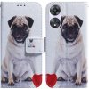 Peňaženkové kožené puzdro na Oppo A58 5G - Pug Peňaženkové kožené puzdro na Oppo A58 5G - Pug