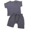 Baby Nellys 2-dielna mušelínová súpravička tričko kraťasky Boy granát Baby Nellys 2-dielna mušelínová súpravička tričko kraťasky Boy granát