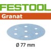 Festool STF D77/6 P120 GRANAT/50 Brusné kotouče (497406)