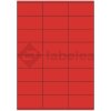 Labelea Samolepiace etikety 70x36 mm farebné papierové, na hárku A4, pre laserovú a atramentovú tlač, Farba etikiet Červená, Počet hárkov v balení 100 EPY070036PR024S Labelea Samolepiace etikety 70x36 mm farebné papierové, na hárku A4, pre laserovú a atramentovú tlač, Farba etikiet Červená, Počet hárkov v balení 100 EPY070036PR024S