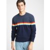 GAP Sveter happy stripe Tmavomodrá S GAP Sveter happy stripe Tmavomodrá S