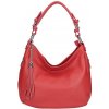 Mondo Italia Kožená kabelka na rameno 210 červená Made in Italy Červená Mondo Italia Kožená kabelka na rameno 210 červená Made in Italy Červená