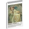 Alfons Mucha Špirálový blok 60 listov motív 4 A5 Alfons Mucha Špirálový blok 60 listov motív 4 A5