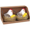 Sliepočka s kuriatkami biela 7 cm, 2ks Sliepočka s kuriatkami biela 7 cm, 2ks