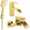 MEXEN/S - Libra R45 Set umývadlovej a vaňovej batérie s príslušenstvom, zlato 745103R45-50 MEXEN/S - Libra R45 Set umývadlovej a vaňovej batérie s príslušenstvom, zlato 745103R45-50