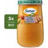Sunar Bio Zelenina teľacie mäso olivový olej 6m+ 3 x 190 g