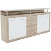 Tempo Kondela Kombinovaná komoda, dub sonoma/biela, JUNO - JACHIM NEW Tempo Kondela Kombinovaná komoda, dub sonoma/biela, JUNO - JACHIM NEW