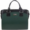 PUNCE LC-01 zelená lakovaná dámska kabelka pre notebook do 15.6 palca