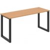 Hobis Pracovný stôl UNI O, 160x75,5x60 cm, buk/čierna Hobis Pracovný stôl UNI O, 160x75,5x60 cm, buk/čierna