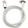 USB nabíjací kábel 3v1 s magnetickými koncovkami - Strieborná KP30707 USB nabíjací kábel 3v1 s magnetickými koncovkami - Strieborná KP30707