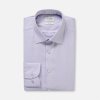 Fialová pánska košeľa s jemnou štruktúrou OLYMP Body fit Veľkosť: 43 (XL) OLYMP Fialová pánska košeľa s jemnou štruktúrou OLYMP Body fit Veľkosť: 43 (XL) OLYMP