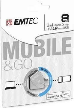 EMTEC T250 Dual 8GB ECMMD8GT252B