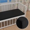 Detské froté napínacie prestieradlo do postieľky FR-030 Čierne 70 x 140 x 10 cm - do postieľky Detské froté napínacie prestieradlo do postieľky FR-030 Čierne 70 x 140 x 10 cm - do postieľky