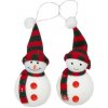 Koopman International Dekorácia závesná Snehuliak 10 cm 1ks Koopman International Dekorácia závesná Snehuliak 10 cm 1ks