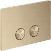 AXOR FlushPlate dvojčinné ovládacie tlačidlo, pre nádržky Geberit Sigma, kartáčovaný bronz, 42530140 AXOR FlushPlate dvojčinné ovládacie tlačidlo, pre nádržky Geberit Sigma, kartáčovaný bronz, 42530140