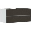 Hansgrohe Xevolos E Umývadlová skrinka, 118x56x55 cm, 2 zásuvky, matná biela/textilná tmavá sivá 54193660-HG Hansgrohe Xevolos E Umývadlová skrinka, 118x56x55 cm, 2 zásuvky, matná biela/textilná tmavá sivá 54193660-HG