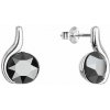 PAVONA Strieborné náušnice pecky so Swarovski krištáľmi čierne 31313.5 hematite PAVONA Strieborné náušnice pecky so Swarovski krištáľmi čierne 31313.5 hematite