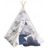 Detský indiánsky stan teepee VLČÍ ÚSVIŤ s podložkou a vankúšikmi Detský indiánsky stan teepee VLČÍ ÚSVIŤ s podložkou a vankúšikmi