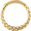 Náušnica pre septum Wildcat Argola Twisted Rope 1,2x10mm - zlatá farba Náušnica pre septum Wildcat Argola Twisted Rope 1,2x10mm - zlatá farba