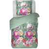 Obliečky Gloria 140x200 cm, kvetinové zelené, bavlnený satén Obliečky Gloria 140x200 cm, kvetinové zelené, bavlnený satén