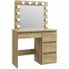 Bestent Cleopatra s LED zrkadlom dub craft Bestent Cleopatra s LED zrkadlom dub craft