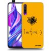 Picasee silikónový čierny obal pre Honor 9X Pro - I am fine Picasee silikónový čierny obal pre Honor 9X Pro - I am fine