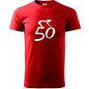 Cyklista oslavuje päťdesiatku (50) - Klasické pánske tričko vyššej gramáže - S ( Červená ) Cyklista oslavuje päťdesiatku (50) - Klasické pánske tričko vyššej gramáže - S ( Červená )