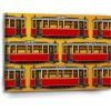 Sablio Obraz Pražské historické električky Žltý Pattern - 90x60 cm Sablio Obraz Pražské historické električky Žltý Pattern - 90x60 cm