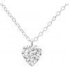 Amonisimo Náhrdelník s retiazkou strieborné srdce 6205 Amonisimo Náhrdelník s retiazkou strieborné srdce 6205