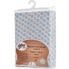 XKKO BMB Plachta s gumou Baby Blue Cross 60x120