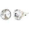 STRIEBORNÉ NÁUŠNICE PUZETKA S KRIŠTÁĽMI SWAROVSKI RIVOLI 6MM STRIEBRO 925 STRIEBORNÉ NÁUŠNICE PUZETKA S KRIŠTÁĽMI SWAROVSKI RIVOLI 6MM STRIEBRO 925