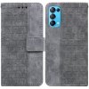 Peňaženkové kožené puzdro GEOMETRIC na Oppo Reno 5 5G - Šedá Peňaženkové kožené puzdro GEOMETRIC na Oppo Reno 5 5G - Šedá