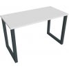 Hobis Pracovný stôl UNI O, 120x75,5x60 cm, biela/čierna Hobis Pracovný stôl UNI O, 120x75,5x60 cm, biela/čierna
