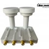 DI-WAY LNB MONOBLOCK QUAD 0,1dB 4,3st, WHITE LEOPARD LINE DI-WAY LNB MONOBLOCK QUAD 0,1dB 4,3st, WHITE LEOPARD LINE