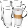 Poháre na kávu a čaj Kadax Duo Latte s dvojitou stenou 4x470 ml Poháre na kávu a čaj Kadax Duo Latte s dvojitou stenou 4x470 ml