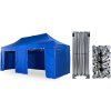 Nožnicový párty stan 3x6 m/4 nohy TENTino BIG HEXAGON Farba opláštenia: 8A - MODRÁ Nožnicový párty stan 3x6 m/4 nohy TENTino BIG HEXAGON Farba opláštenia: 8A - MODRÁ