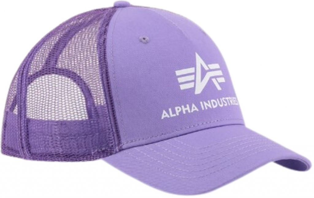 Alpha Industries Basic Trucker Cap pale violet fialová