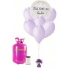 Personal Personalizovaný hélium párty set fialový - Priesvitný balón 16 ks Personal Personalizovaný hélium párty set fialový - Priesvitný balón 16 ks