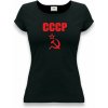 Tričko dámske CCCP čierne s červeným nápisom Tričko dámske CCCP čierne s červeným nápisom
