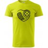 Florbal love - Klasické pánske tričko vyššej gramáže - S ( Limetková ) Florbal love - Klasické pánske tričko vyššej gramáže - S ( Limetková )