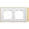 Rámček 2-násobný biela/zlatá SIMON82(simon) Rámček 2-násobný biela/zlatá SIMON82(simon)
