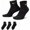 Nike 3PPK VALUE COTTON QUARTER SX4926 001 čierna