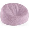Sablio Sedací vak Cocoon Ružové špirály - 75 x 45 x 35 cm Sablio Sedací vak Cocoon Ružové špirály - 75 x 45 x 35 cm