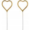 Prskavky Srdce zlaté 16.5 cm / 2 kusy Prskavky Srdce zlaté 16.5 cm / 2 kusy